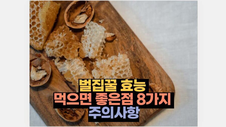 벌집꿀 효능  먹으면 좋은점 8가지  주의사항