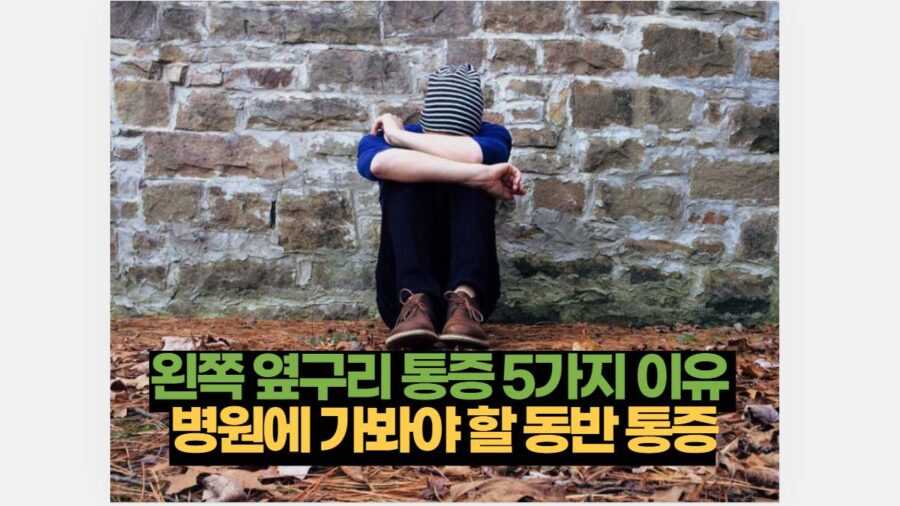 왼쪽 옆구리 통증 5가지 이유  병원에 가봐야 할 동반 통증