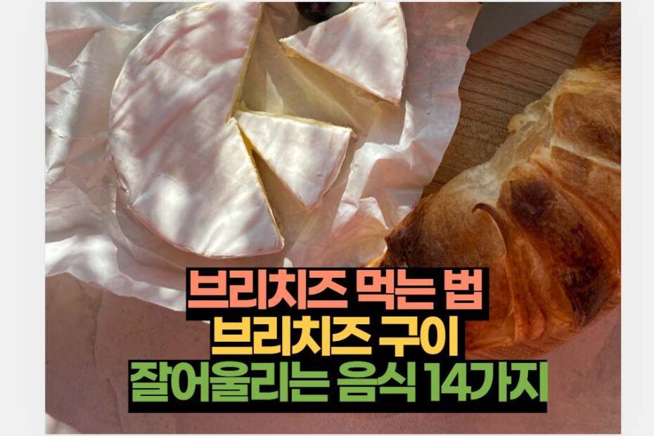 브리치즈 먹는 법  브리치즈 구이  잘어울리는 음식 14가지