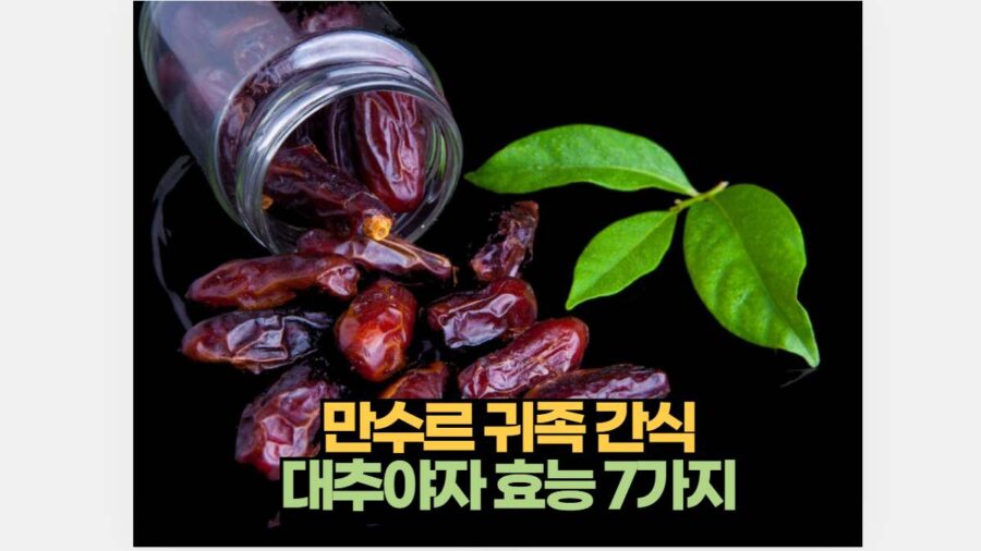 만수르 귀족 간식  대추야자 효능 7가지 