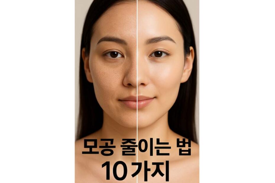 모공 줄이는법10단계 스킨케어