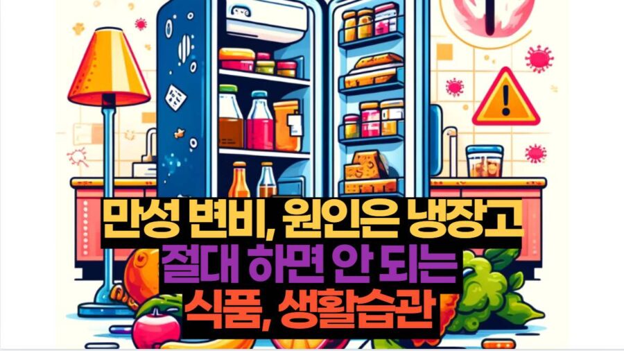 만성 변비, 원인은 냉장고 절대 하면 안 되는  식품, 생활습관 