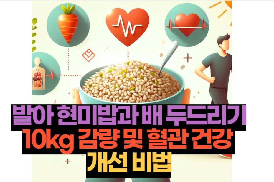 발아 현미밥과 배 두드리기 10kg 감량 및 혈관 건강  개선 비법