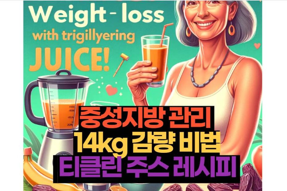 중성지방 관리  14kg 감량 비법  티클린 주스 레시피 