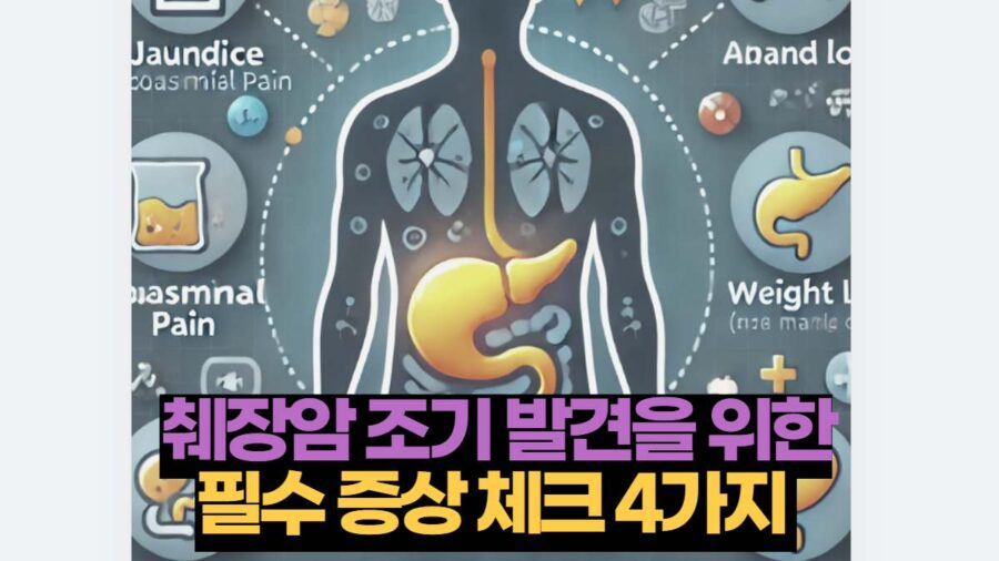 췌장암 조기 발견을 위한 필수 증상 체크 4가지 